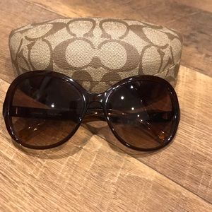 Coach oversized sunglasses.